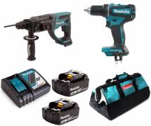 Набор аккумуляторного инструмента Makita PT02 из 2-х, в сумке