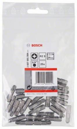 Набор Bosch из 25 бит 25 мм PZ3 Extra Hart (2.607.001.564)