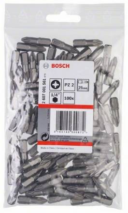 Набор Bosch из 100 бит 25 мм PZ2 Extra Hart (2.607.001.561)