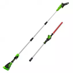 Высоторез аккумуляторный Greenworks G40PSH 40V (без АКБ и ЗУ) 2в1 кусторез-сучкорез