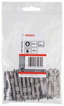 Набор Bosch из 25 бит 49 мм PZ1 Extra Hart (2.607.002.505)
