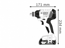 Аккумуляторный гайковерт Bosch GDX 180-LI Solo (0.601.9G5.226) 