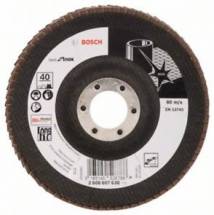 Лепестковый тарельчатый круг, Best for Inox, BOSCH, 125 мм, P-40, изогнутый (2.608.607.638)