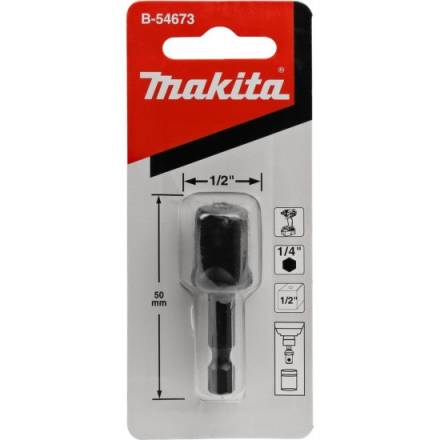 Адаптер MAKITA шестигранник 1/4&quot; на квадрат 1/2&quot; Makita B-54673
