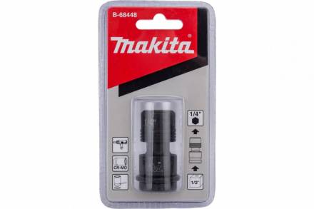 Адаптер с квадрата 1/2 на шестигранник 1/4 Makita B-68448