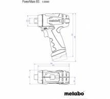 Аккумуляторный шуруповерт Metabo PowerMaxx BS Basic 12В, 2х2.0, LC12, кейс (600984500)