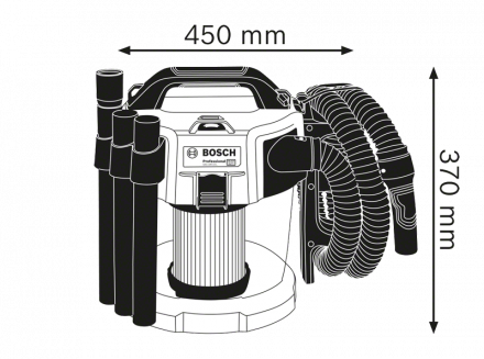 Аккумуляторный пылесос Bosch GAS 18V-10 L (0.601.9C6.302)