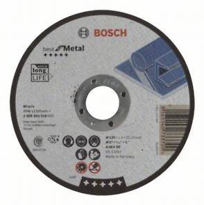 Диск отрезной BOSCH Best, 125х1,5х22 выпуклый, для металла (2.608.603.519)