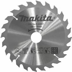 Диск пильный для дерева Makita, 190x30х1,4  24 зуба (D-64951)