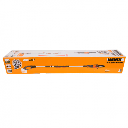 Цепная пила аккумуляторная телескопическая WORX WG349E.9 (WG 349 E.9) без АКБ и ЗУ