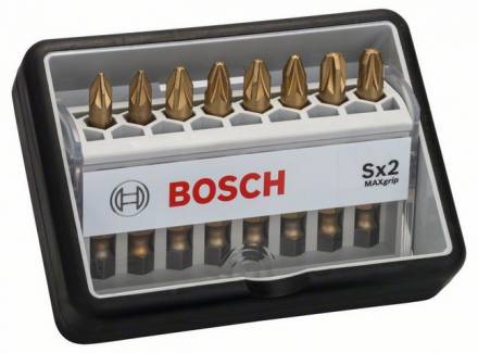 Набор Bosch Robust Line из 8 насадок-бит Sx Max Grip (2.607.002.571)