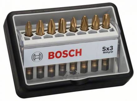Набор Bosch Robust Line из 8 насадок-бит Sx Max Grip (2.607.002.572)