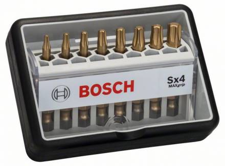 Набор Bosch Robust Line из 8 насадок-бит Sx Max Grip (2.607.002.573)