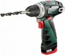 Аккумуляторная дрель-шуруповерт Metabo PowerMaxx BS Quick, 3 насадки (618137310)