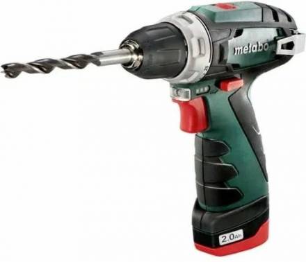 Аккумуляторная дрель-шуруповерт Metabo PowerMaxx BS Quick, 3 насадки (618137310)