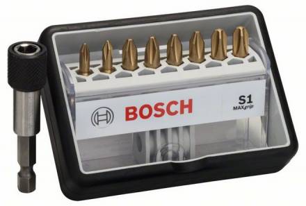 Набор Bosch Robust Line из 8+1 насадок-бит S Max Grip (2.607.002.574)