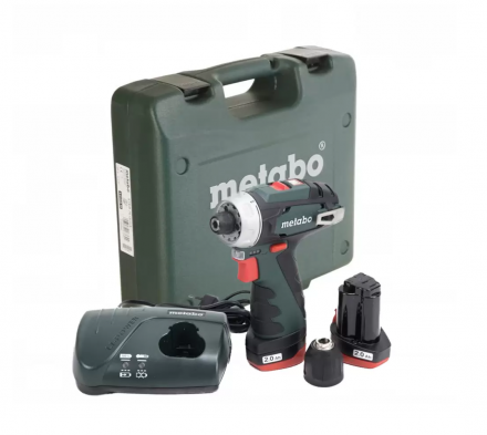 Аккумуляторная дрель-шуруповерт Metabo PowerMaxx BS Quick, съемный патрон (618140310)