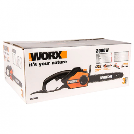 Цепная пила электрическая WORX WG303E (WG 303 E)