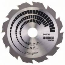 Диск пильный Bosch Construct Wood, ф190х30х1,6мм,12зуб (2.608.640.633)