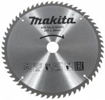 Диск пильный для дерева Makita, 260x30х1,8 60 зубьев (D-65383)