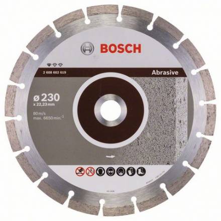 Диск алмазный Bosch 230x22,2 Standard for Abrasive (2.608.602.619)