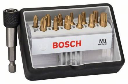Набор Bosch Robust Line из 12+1 насадок-бит M Max Grip (2.607.002.577)