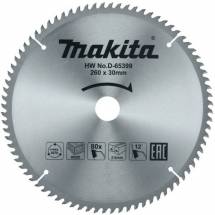Диск пильный для дерева Makita, 260x30х1,8 80 зубьев (D-65399)