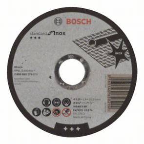 Диск отрезной BOSCH Standard for Inox, 115х1,6х22 прямой, для нерж. стали (2.608.603.170)