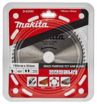 Диск пильный универсальный Makita, 190x30х1,4  60 зубьев (D-65595)
