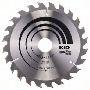 Диск пильный Bosch Optiline Wood,ф184х30х1,6мм,24зуб (2.608.640.610)